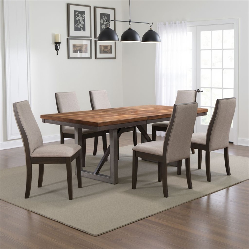 Benjara Zor 7pc Dining Set- 60-77