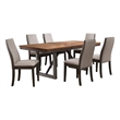 Benjara Zor 7pc Dining Set- 60-77