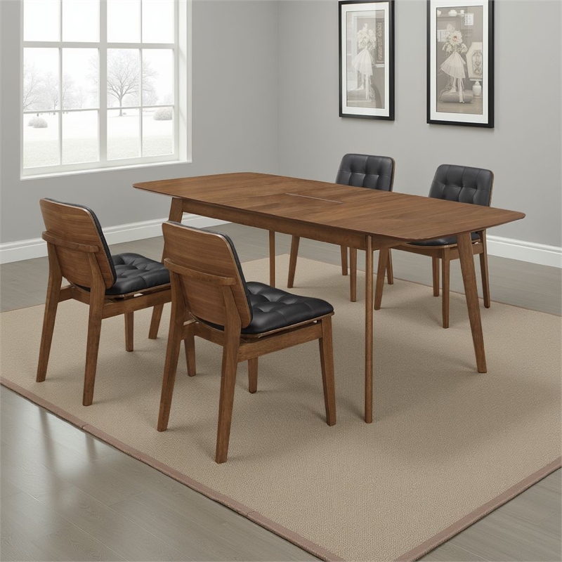 Benjara Bera 5pc Dining Set w Chairs- 59-75