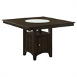 Benjara Uric Counter Height Dining Table Set w/ Wine Storage - Brown/Tan
