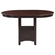 Benjara Lessa 5pc Counter Height Dining Set w/ Expandable Leaf - Brown