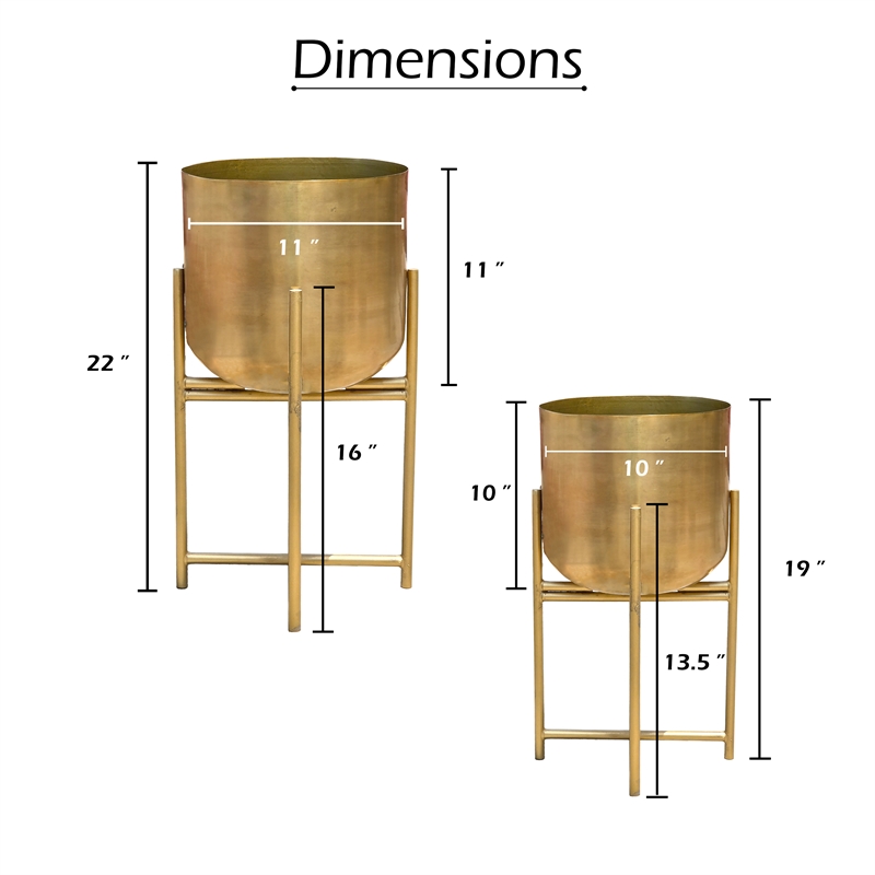Aira Set of 2 Planters - 19- 22