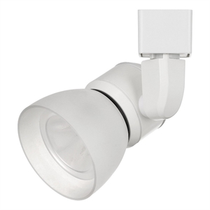10W Integrated LED Track Fixture with Polycarbonate Head- White