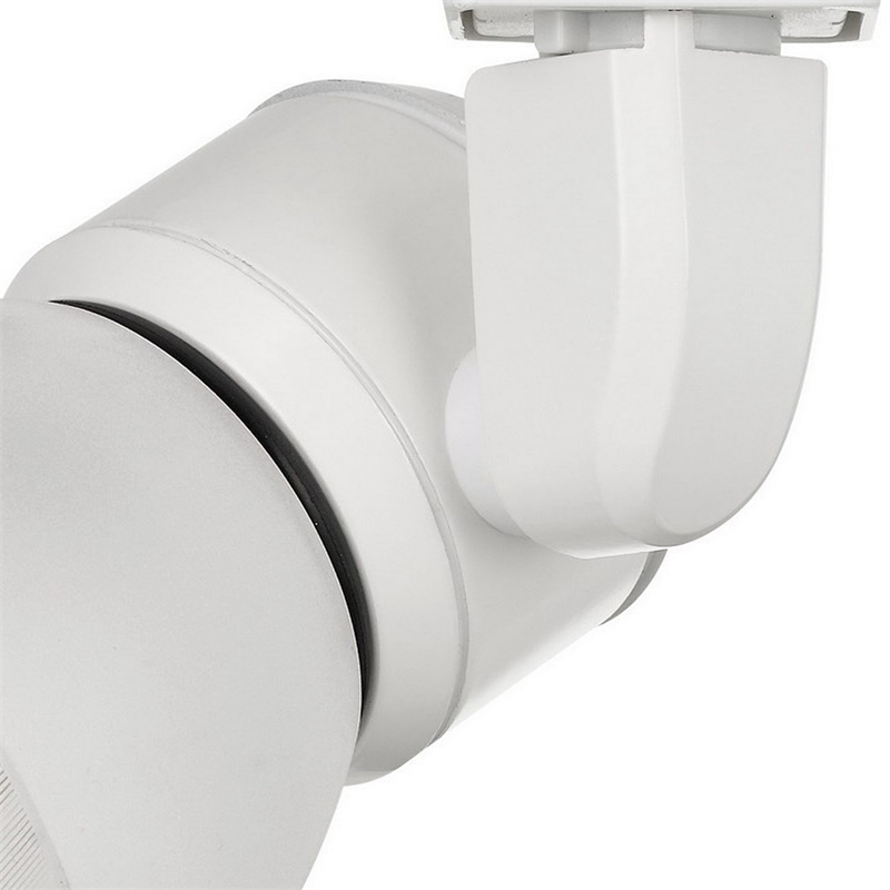 10W Integrated LED Track Fixture with Polycarbonate Head- White