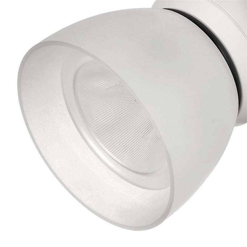 10W Integrated LED Track Fixture with Polycarbonate Head- White