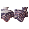 Loir 2 Piece Twin Quilt Set with Floral Print- Multicolor
