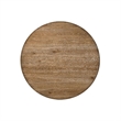 Dining Table with Single Pedestal Base- Oak Brown