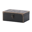 Leo Set of 3 Storage Boxes- Vegan Leather Lining- Ornate Printed Designs