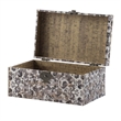Leo Set of 3 Storage Boxes- Vegan Leather Lining- Ornate Printed Designs