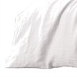 Edge 4 Piece King Size Duvet Comforter Set- Washed Linen- Clean White