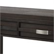 Joni 48 Inch Side Console Table- Acacia Wood- 2 Drawer- 1 Shelf- Espresso