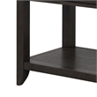Joni 48 Inch Side Console Table- Acacia Wood- 2 Drawer- 1 Shelf- Espresso