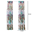 Vana 84 Inch Window Curtains- Decorative Paisley Print Design- Rod Pockets
