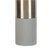 29 Inch Table Lamp- Set of 2- Metal- Concrete- Gray and Chrome Finish