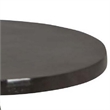 Riot 19 Inch Plant Stand Table- Round Top- Triangle Pedestal- Metal- Black