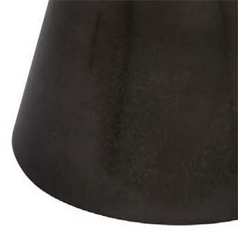 Riot 19 Inch Plant Stand Table- Round Top- Triangle Pedestal- Metal- Black