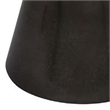 Riot 19 Inch Plant Stand Table- Round Top- Triangle Pedestal- Metal- Black