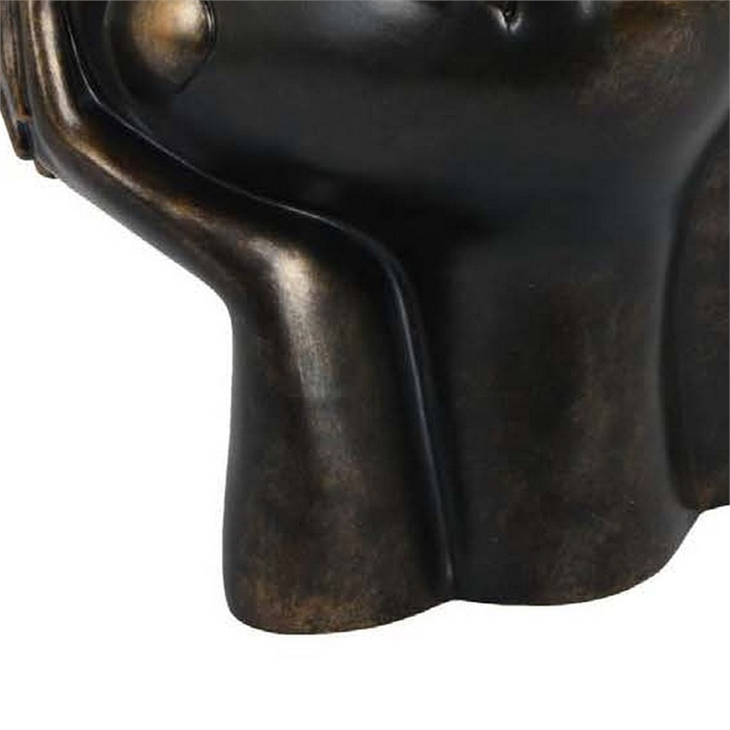 16 Inch Accent Table Decor- Bronze Resin- Artistic Gesturing Human Design