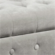 Velvet Upholstered Button Tufted Wooden Bench Settee With Hinged Storage- Brown