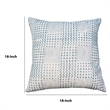 18 x 18 Handcrafted Square Cotton Accent Throw Pillows- Aztec Print- Set of 2