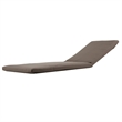 76 x 25 Outdoor Lounger Cushion- 2 Inch Thick Padding- Modern Gray Fabric