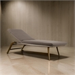 76 x 25 Outdoor Lounger Cushion- 2 Inch Thick Padding- Modern Gray Fabric