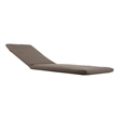 76 x 25 Outdoor Lounger Cushion- 2 Inch Thick Padding- Modern Gray Fabric