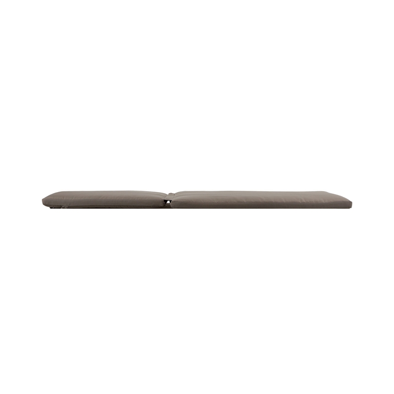76 x 25 Outdoor Lounger Cushion- 2 Inch Thick Padding- Modern Gray Fabric