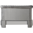 Modern Wood King Size Bed- Button Tufted- Bedside Bench with Storage- Gray