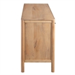 Geti 84 Inch Wide Dresser- 9 Spacious Drawers- Handcrafted Oak White Mango Wood