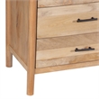 Geti 84 Inch Wide Dresser- 9 Spacious Drawers- Handcrafted Oak White Mango Wood