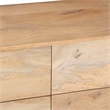 Geti 84 Inch Wide Dresser- 9 Spacious Drawers- Handcrafted Oak White Mango Wood
