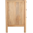 Geti 66 Inch Wide Dresser- 6 Drawers- Handcrafted Natural Oak White Mango Wood