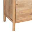 Geti 66 Inch Wide Dresser- 6 Drawers- Handcrafted Natural Oak White Mango Wood