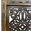 Benzara Floral Hand Carved Wooden Wall Panels- Assortment of Two- Brown