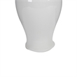 Kipp Decorative Porcelain Ginger Jar with Lidded Top- Large- White