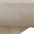 Tomas 32 Inch Coffee Table- Mango Wood Drum Top- Classic Washed White