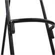 Ela 24 Inch Counter Height Stool- Mango Wood Saddle Seat- Iron Frame