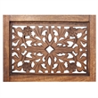 The Urban Port Handmade Foldable 4 Panel Wooden Partition Screen Room Divider