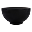 30 Inch Modern Art Coffee Table- Round Drum Shape- Solid Mango Wood- Matte Black