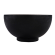 30 Inch Modern Art Coffee Table- Round Drum Shape- Solid Mango Wood- Matte Black
