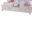Benjara Contemporary Style Twin Size Bed with Bookcase Headboard & Storage-White