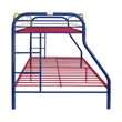 Benjara Tritan Twin/Full Bunk Bed- Rainbow