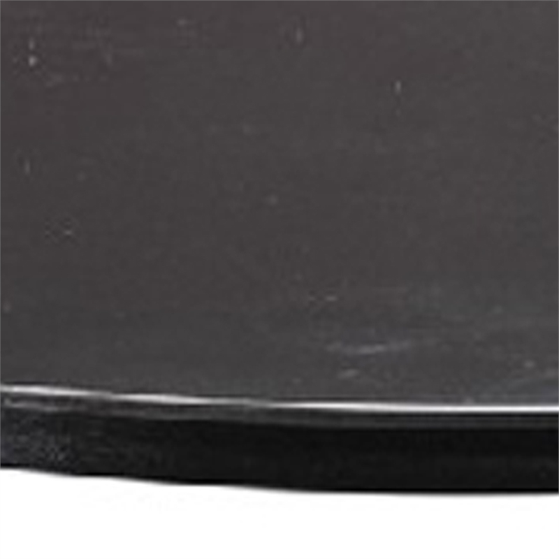 Benjara Round Metal Frame Side Table with Tubular Legs- Black