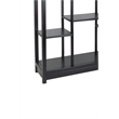 Benjara Arched Shape Display Unit with Multiple Shelves- Antique Black