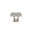 Benjara Traditional Style Dining Table with Scrolled Floral Motifs- Cream