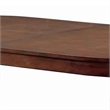 Benjara Obround Interchangeable Game Table w/ Double Pedestal Base- Cherry Brown