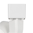 Benjara 10W Integrated Metal and Polycarbonate LED Track Fixture- White and Blue