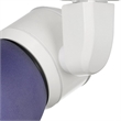Benjara 10W Integrated Metal and Polycarbonate LED Track Fixture- White and Blue