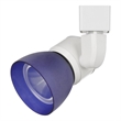 Benjara 10W Integrated Metal and Polycarbonate LED Track Fixture- White and Blue
